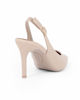 Immagine di MISS GLOBO - Décolleté slingback beige con sottopiede in VERA PELLE, tacco 8CM