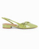 Immagine di MISS GLOBO - Ballerina slingback verde a punta con cinturini incrociati