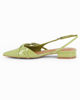 Immagine di MISS GLOBO - Ballerina slingback verde a punta con cinturini incrociati