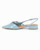Immagine di MISS GLOBO - Ballerina slingback celeste a punta con cinturini incrociati