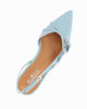 Immagine di MISS GLOBO - Ballerina slingback celeste a punta con cinturini incrociati