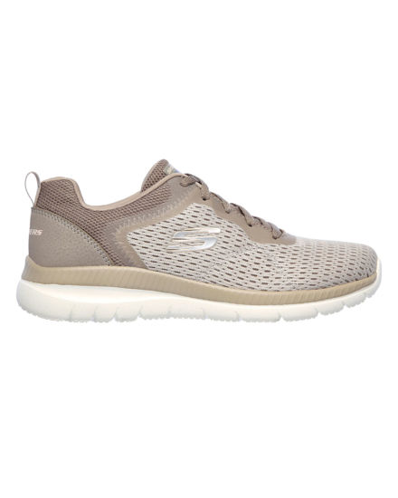 Immagine di SKECHERS - BOUNTIFUL - QUICK PATH Sneakers taupe con soletta memory foam