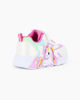 Immagine di UNICORNO - Sneakers bianca da bambina con luci e strappo, numerata 25/31