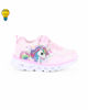 Immagine di UNICORNO - Sneakers rosa da bimba con luci e strappo, numerata 20/25