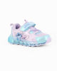 Immagine di STITCH - Sneakers lilla da bambina con luci e strappo, numerata 25/31
