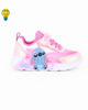 Immagine di STITCH - Sneakers rosa da bambina con luci e strappo, numerata 25/31