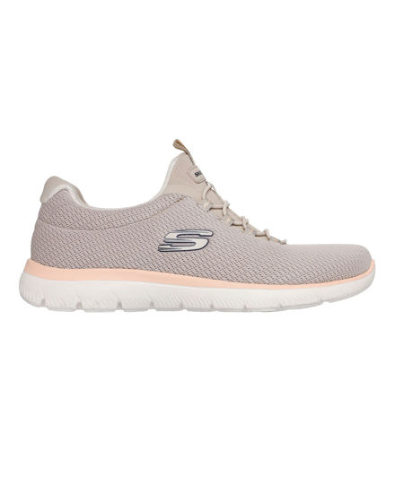 Immagine di SKECHERS - SUMMITS - SUMMER BLUSH Sneakers taupe con tomaia in mesh