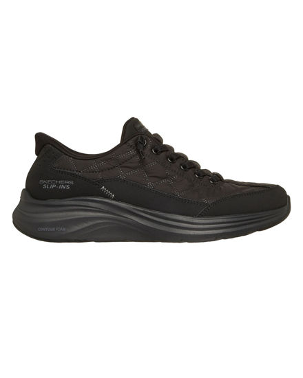 Immagine di SKECHERS - CONTOUR FOAM - Sneakers nera con tomaia in tessuto trapuntato ad aria
