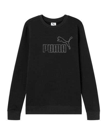 Immagine di SWEAT ESS RHINESTONE CREW TR BLACK