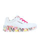 Immagine di SKECHERS - UNO LITE - LOVELY LUV - Sneakers bianca con dettaglio cuori, numerata 28/36
