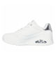 Immagine di SKECHERS - UNO - GOLDEN AIR - Sneakers bianca con dettagli argento e  intersuola ad aria visibile