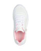 Immagine di SKECHERS - UNO LITE - EASY ZIP - Sneakers bianca da bambina con lacci e zip laterale, numerata 28/36
