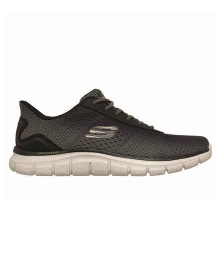 Immagine di SKECHERS  - TRACK - REVNO - Sneakers verde oliva con tomaia in tessuto mesh traspirante
