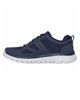 Immagine di SKECHERS - BURNS - AGOURA - Sneakers blu con tomaia in tessuto e pelle
