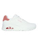 Immagine di SKECHERS - UNO - POP BACK - Sneakers bianca con intersuola ammortizzata ad aria visibile