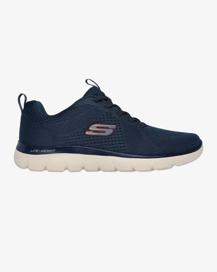 Immagine di SKECHERS - SUMMITS - ECKLER - Sneakers blu con soletta ammortizzata memory foam