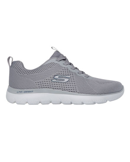 Immagine di SKECHERS - SUMMITS - ECKLER - Sneakers grigia con soletta ammortizzata memory foam