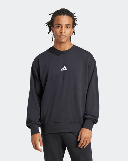 Immagine di ADIDAS - FELPA FEELCOZY NERA GIROCOLLO DA UOMO - JE3837