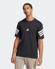Immagine di ADIDAS - T-SHIRT FUTURE ICONS NERA MANICA CORTA DA UOMO 3 STRISCE IN JERSEY DI COTONE - JD4877