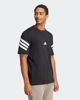 Immagine di ADIDAS - T-SHIRT FUTURE ICONS NERA MANICA CORTA DA UOMO 3 STRISCE IN JERSEY DI COTONE - JD4877
