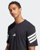 Immagine di ADIDAS - T-SHIRT FUTURE ICONS NERA MANICA CORTA DA UOMO 3 STRISCE IN JERSEY DI COTONE - JD4877