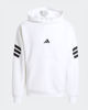 Immagine di ADIDAS - FELPA BIANCA DA UOMO CON CAPPUCCIO HOODIE FUTURE ICONS 3 STRIPES - JD4859