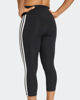 Immagine di ADIDAS - LEGGINGS NERI DA DONNA OPTIME ESSENTIALS WORKOUT 3 STRISCE 3/4 - KE6062