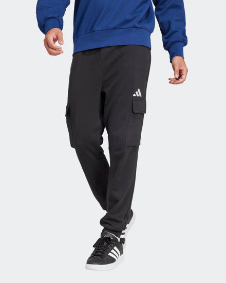 Immagine di ADIDAS - PANTALONE CARGO NERO DA UOMO ESSENTIALS FEELCOZY CUFFED - JE3865