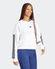 Immagine di ADIDAS - FELPA BIANCA  DA DONNA ESSENTIAL 3 STRISCE FRENCH TERRY-  JD5285