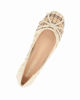 Immagine di MY JEWELS - Ballerina beige intrecciata con fiocco