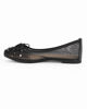 Immagine di MY JEWELS - Ballerina nera a rete con fiocco e strass