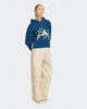 Immagine di ADIDAS - FELPA x FARM RIO HOODIE BLU DA DONNA CON CAPPUCCIO - KS2104