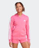 Immagine di ADIDAS - FELPA ROSA HOODED TRACK TOP PER RAGAZZI CON ZIP E CAPPUCCIO - KC8736