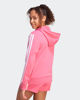 Immagine di ADIDAS - FELPA ROSA HOODED TRACK TOP PER RAGAZZI CON ZIP E CAPPUCCIO - KC8736