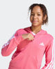Immagine di ADIDAS - FELPA ROSA HOODED TRACK TOP PER RAGAZZI CON ZIP E CAPPUCCIO - KC8736