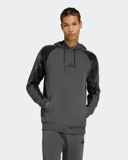 Immagine di ADIDAS - FELPA CAMO PRINT HD GRIGIA DA UOMO CON CAPPUCCIO - KC0705