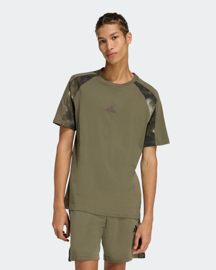 Immagine di ADIDAS -CAMO T-SHIRT MANICA CORTA VERDE DA UOMO - JZ0150