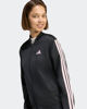 Immagine di ADIDAS - COMPLETO TUTA NERO DA DONNA CON FELPA FULL ZIP 3 STRISCE - KQ7578