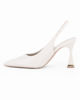 Immagine di MISS GLOBO - Décolleté slingback avorio, tacco 9CM