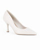 Immagine di MISS GLOBO - Décolleté avorio con sottopiede in VERA PELLE, tacco 8,5CM