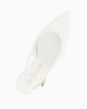 Immagine di MISS GLOBO - Décolleté slingback bianca, tacco 8,5CM