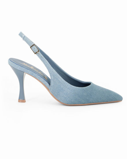 Immagine di MISS GLOBO - Décolleté slingback jeans, tacco 8,5CM