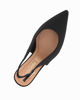 Immagine di LADY GLOBO - Décolleté slingback nera in lycra con sottopiede in VERA PELLE e calzata comoda, tacco 6,5CM
