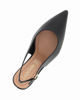 Immagine di LADY GLOBO - Décolleté slingback nera con sottopiede in VERA PELLE e calzata comoda, tacco 6,5CM