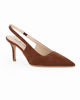 Immagine di MISS GLOBO - Décolleté slingback testa moro scamosciata, tacco 7,5CM - MADE IN ITALY