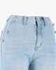 Immagine di TATOO - JEANS DONNA WIDE LEG CON FINTI BOTTONI LATERALI