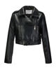 Immagine di BACHATA - GIUBBINO BIKER NERO DA DONNA CON CINTURA