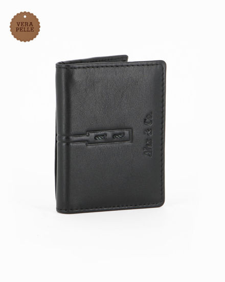 Immagine di ALEX & CO - Porta carte di credito a libro in VERA PELLE