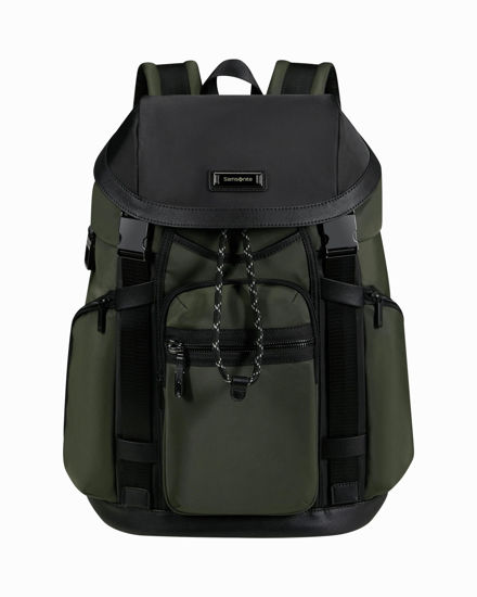 Immagine di SAMSONITE - Zaino verde con patta e tasca porta pc fino a 15.6''