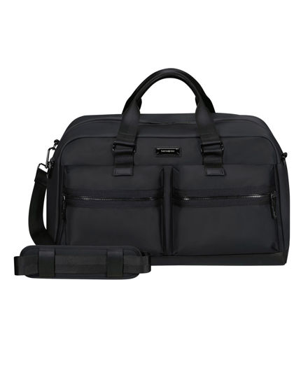 Immagine di SAMSONITE - Borsone nero con doppia tasca frontale e tracolla removibile